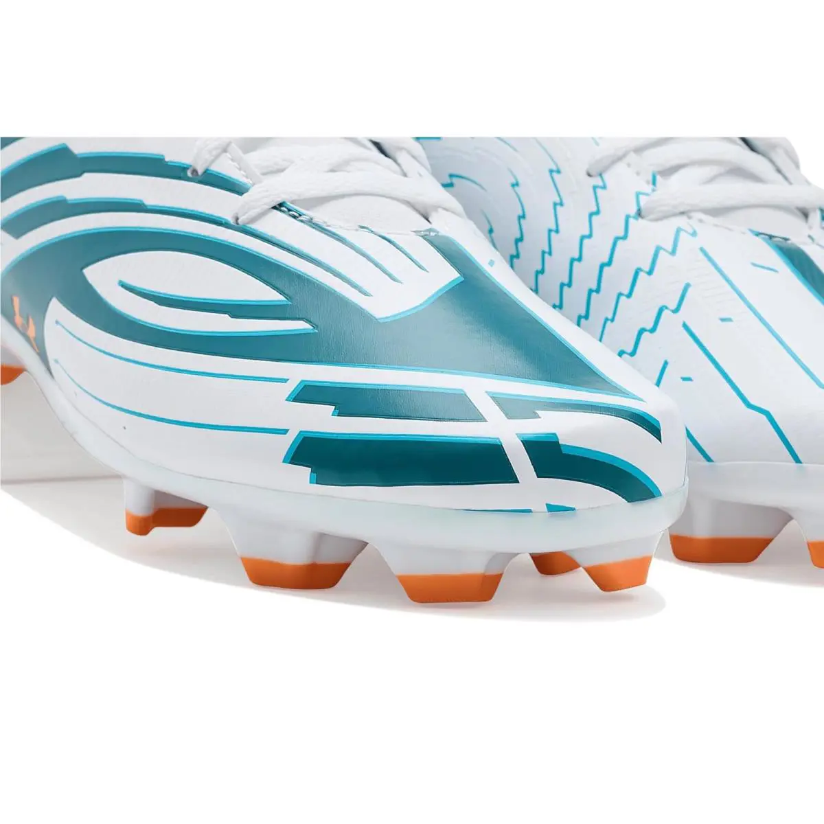 Under Armour shoes - White/Boundless Blue/Orange Bloc 4