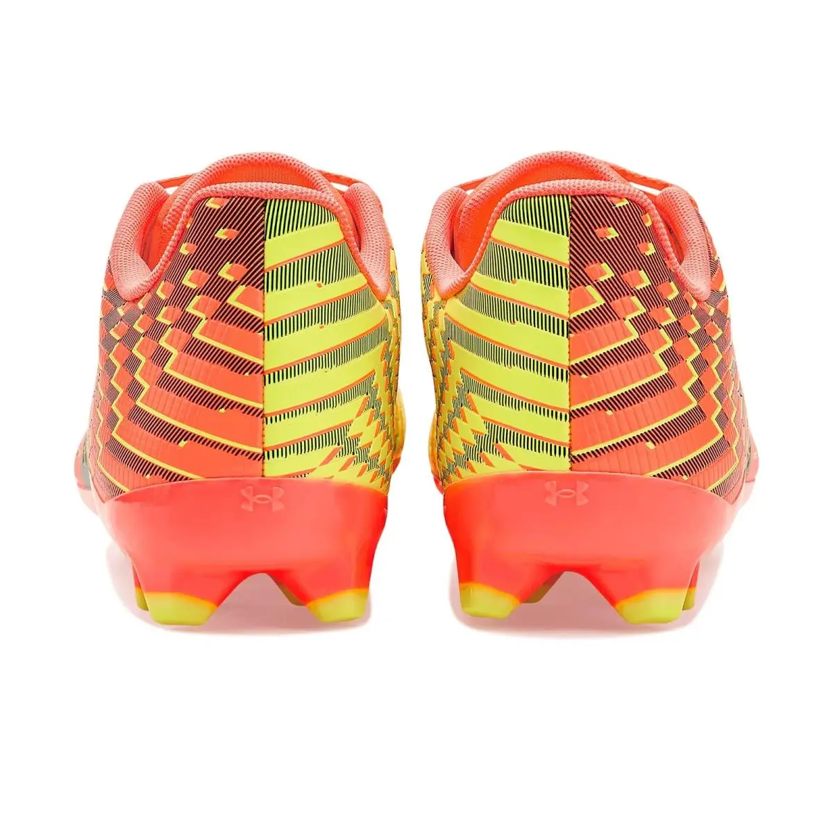 Under Armour shoes - Electric Tangerine/Arden Green/High Vis Yellow 12