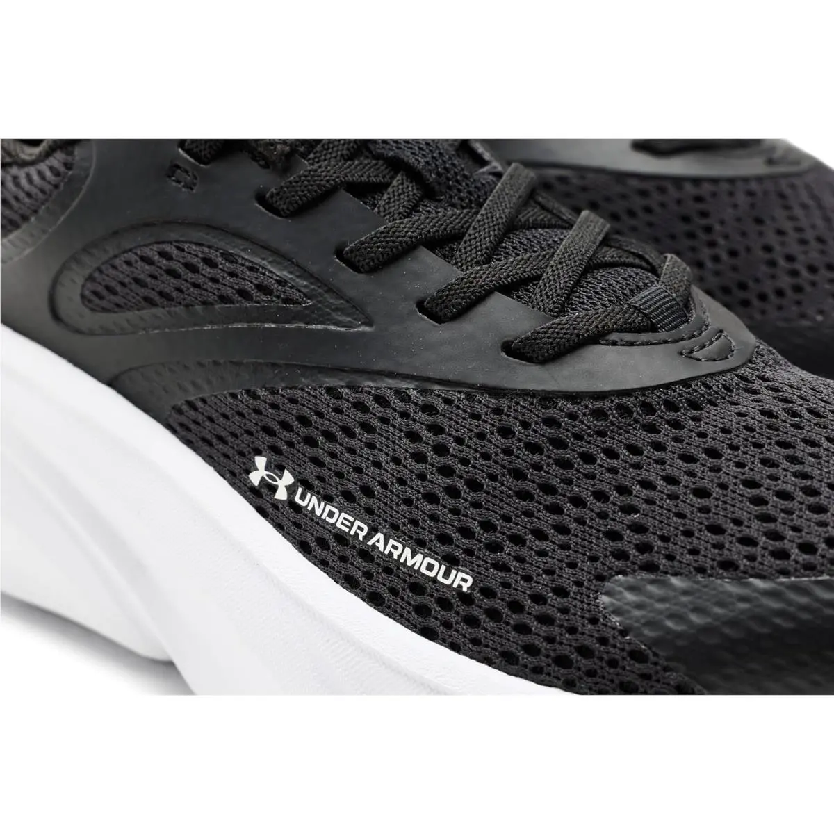 Under Armour shoes - Black/Black/White 4