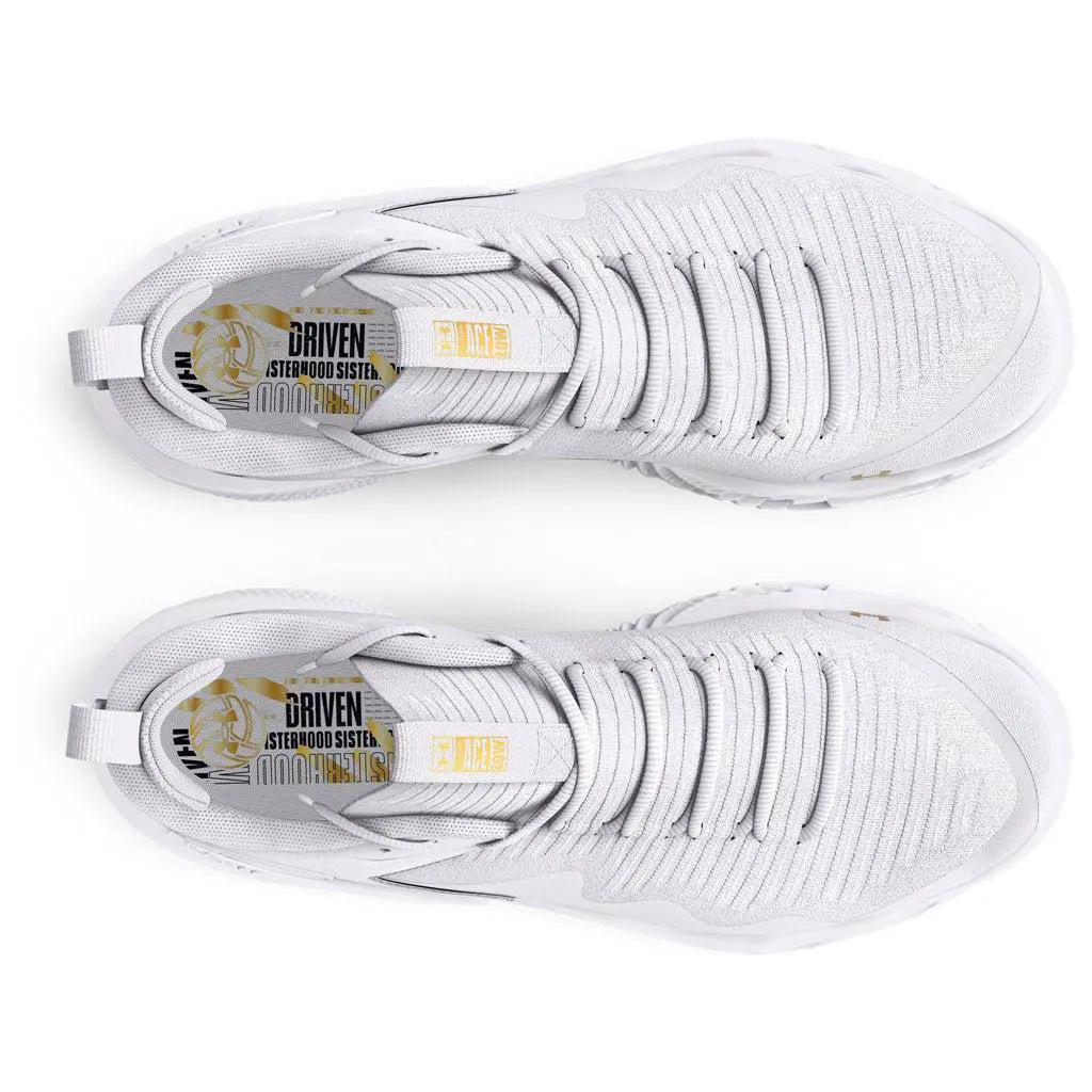 Under Armour shoes - 3027084 - 3027084 - White-Metallic Gold 1