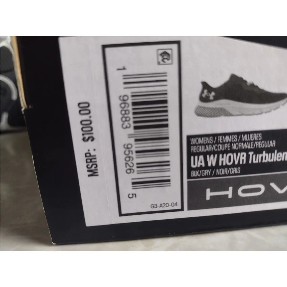 Under Armour shoes - HOVR Turbulence 2 - HOVR Turbulence - 3026525 001 - Black 18