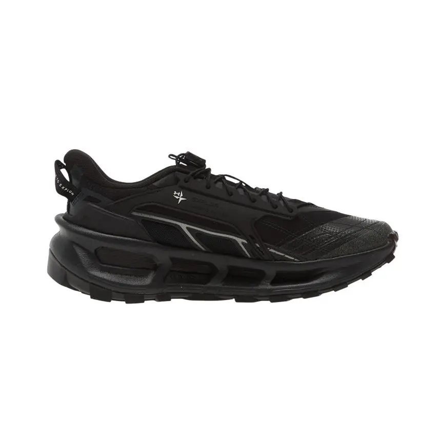 Under Armour Black/gry UA Explor Trail Unisex Shoes 6012791-004 - Black