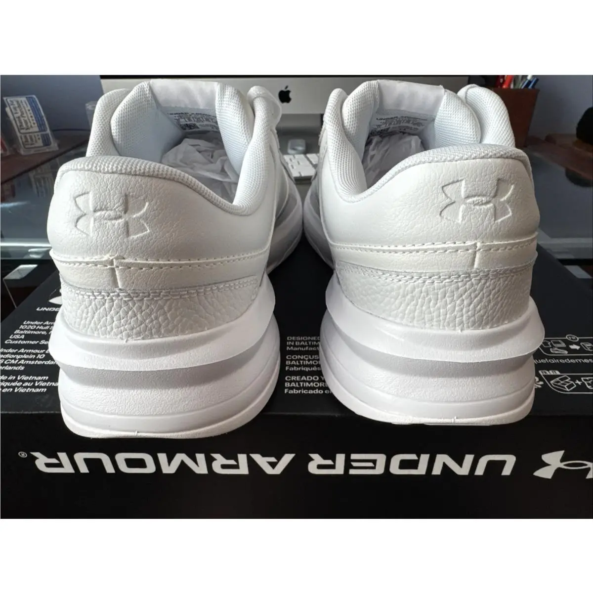 Under Armour shoes - Edge LTHR 4E - Edge LTHR - 3028602-100 - White 10