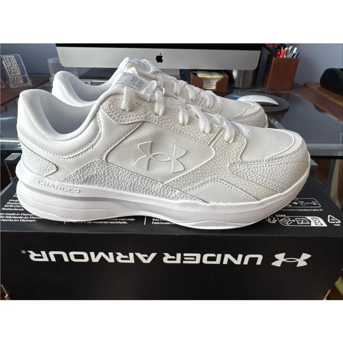 Under Armour shoes - Edge LTHR 4E - Edge LTHR - 3028602-100 - White 16
