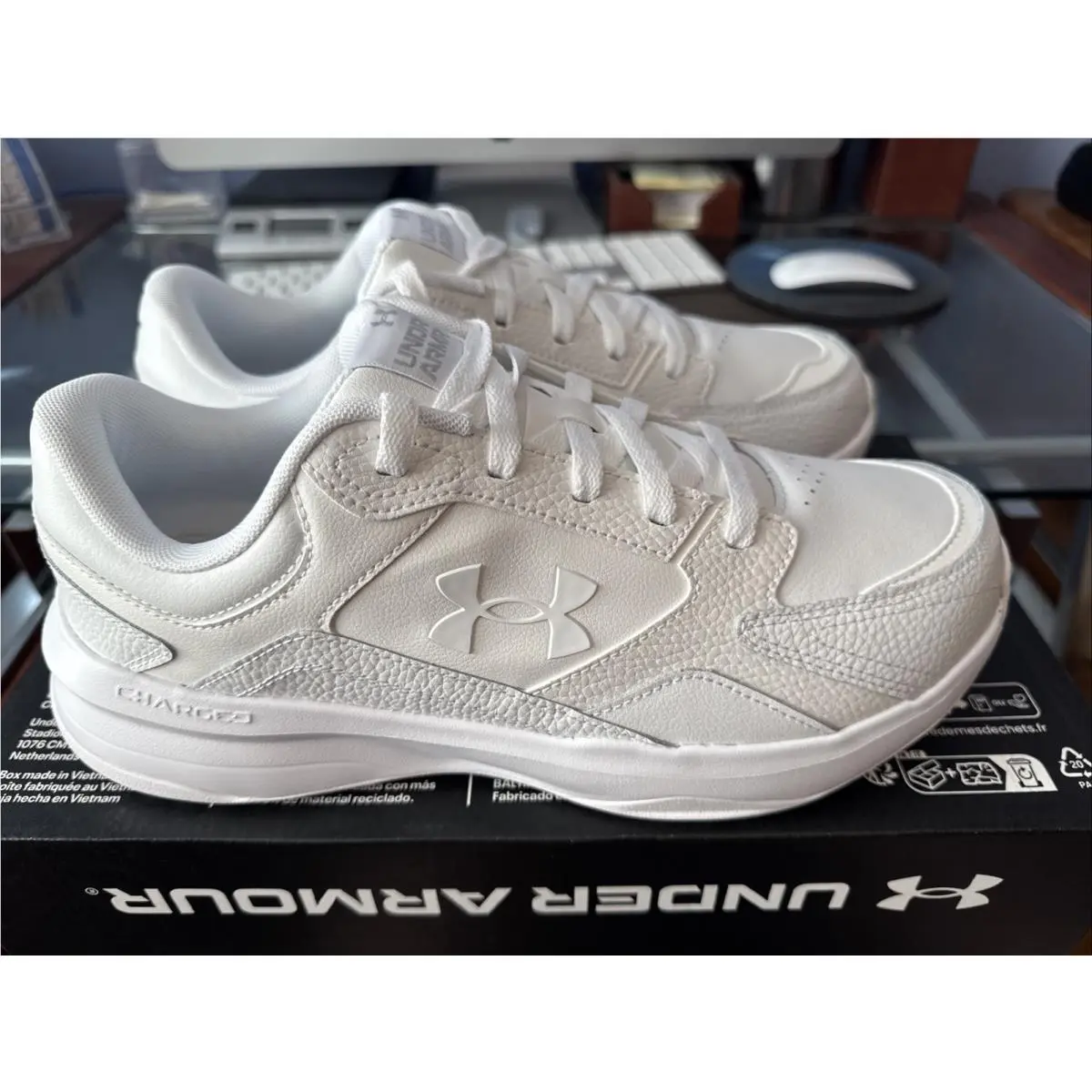 Under Armour shoes - Edge LTHR 4E - Edge LTHR - 3028602-100 - White 17