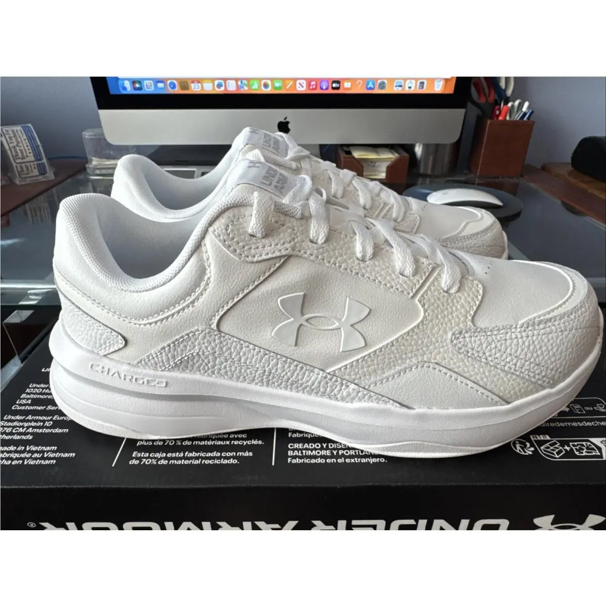 Under Armour shoes - Edge LTHR 4E - Edge LTHR - 3028602-100 - White 0