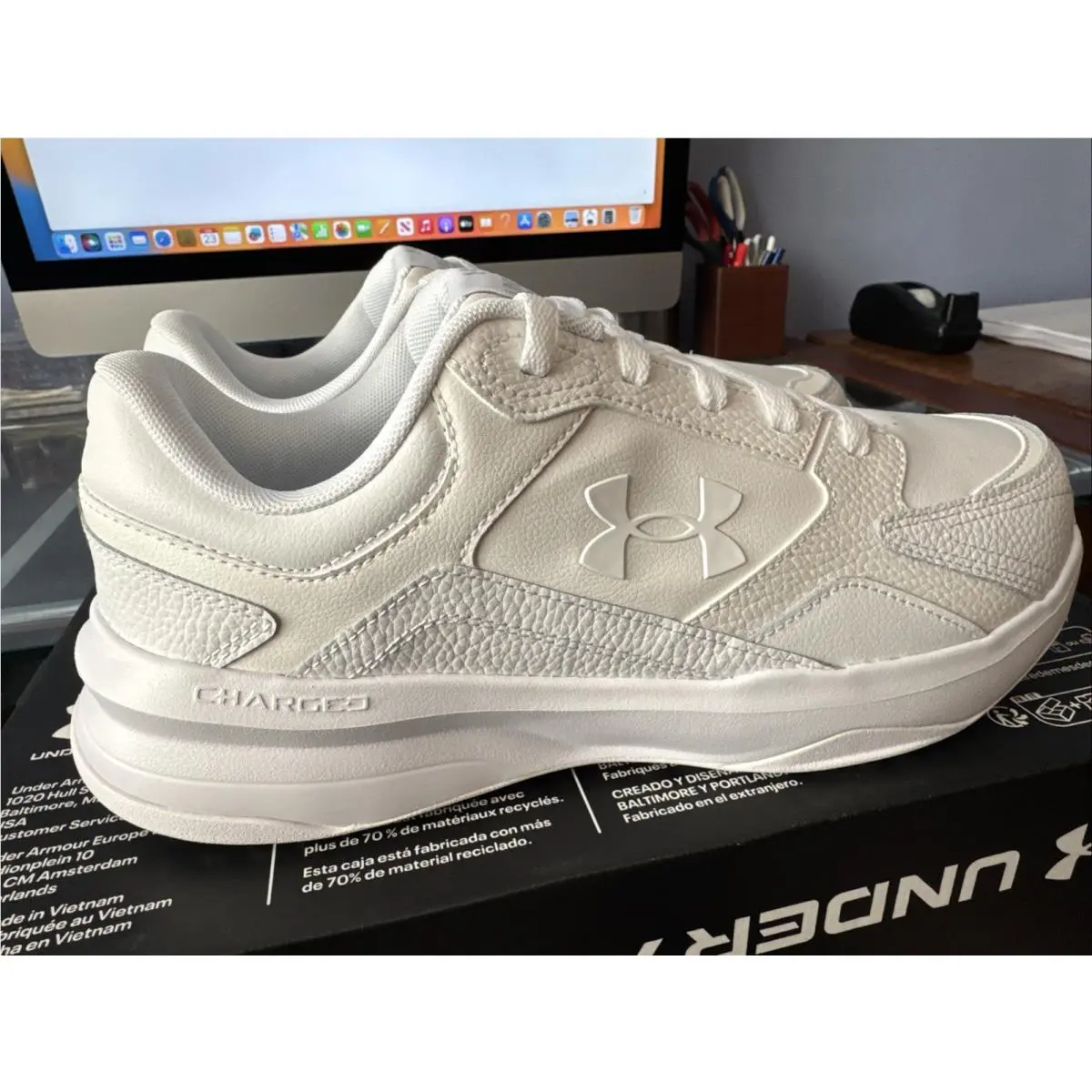 Under Armour shoes - Edge LTHR 4E - Edge LTHR - 3028602-100 - White 2