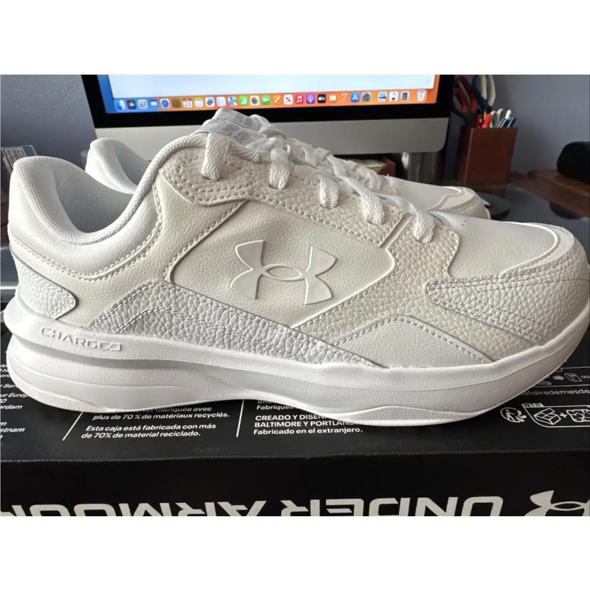 Under Armour shoes - Edge LTHR 4E - Edge LTHR - 3028602-100 - White 5