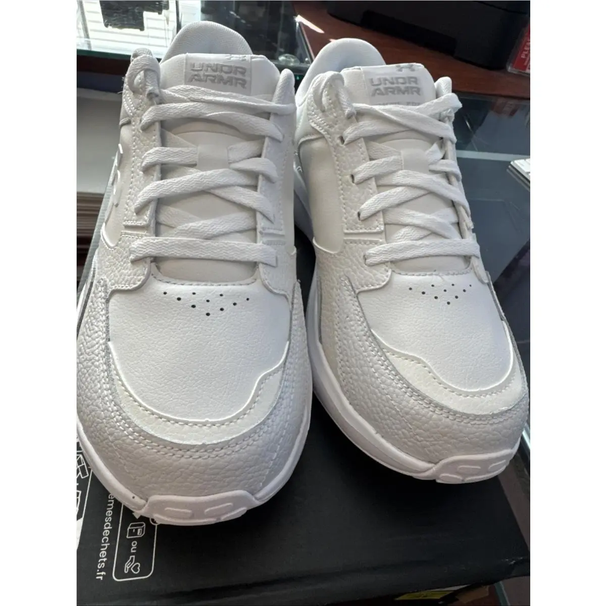 Under Armour shoes - Edge LTHR 4E - Edge LTHR - 3028602-100 - White 7