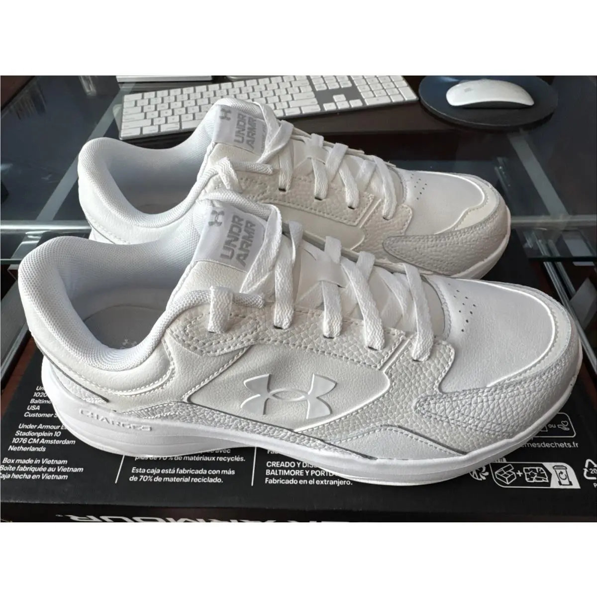 Under Armour shoes - Edge LTHR 4E - Edge LTHR - 3028602-100 - White 23