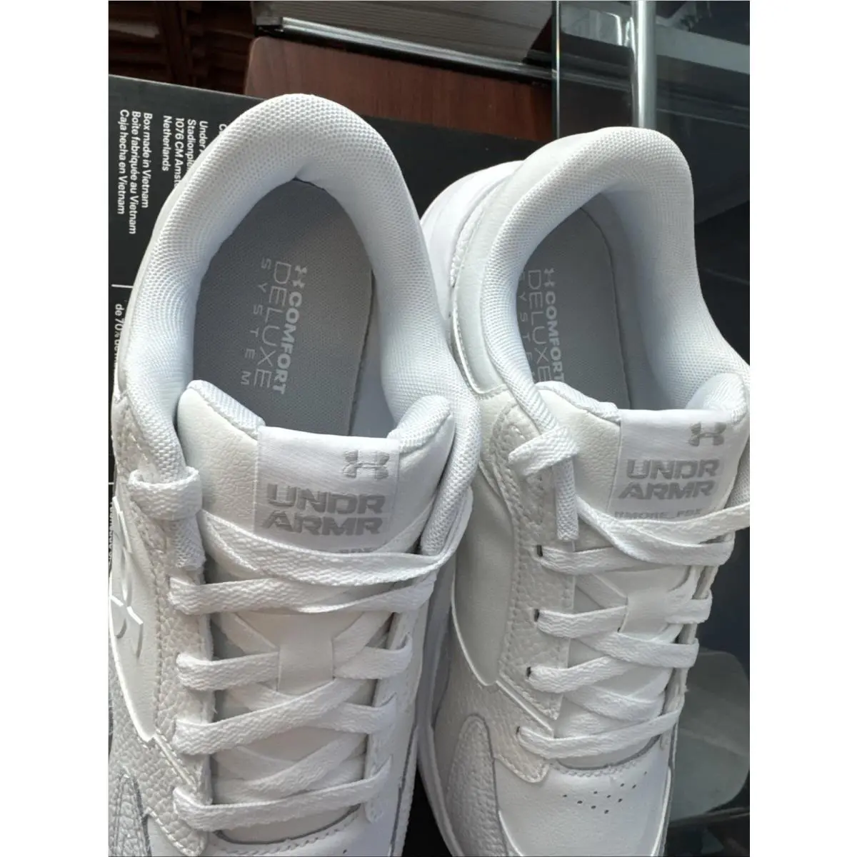 Under Armour shoes - Edge LTHR 4E - Edge LTHR - 3028602-100 - White 28