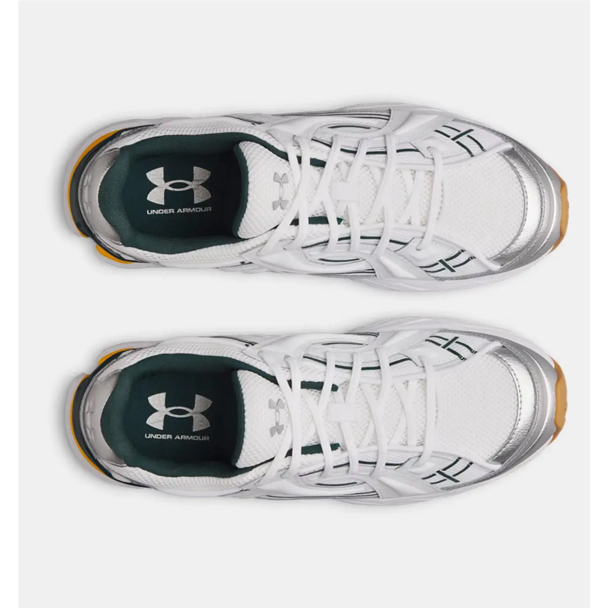 Under Armour shoes - White / Arden Green / Campus Gold 1
