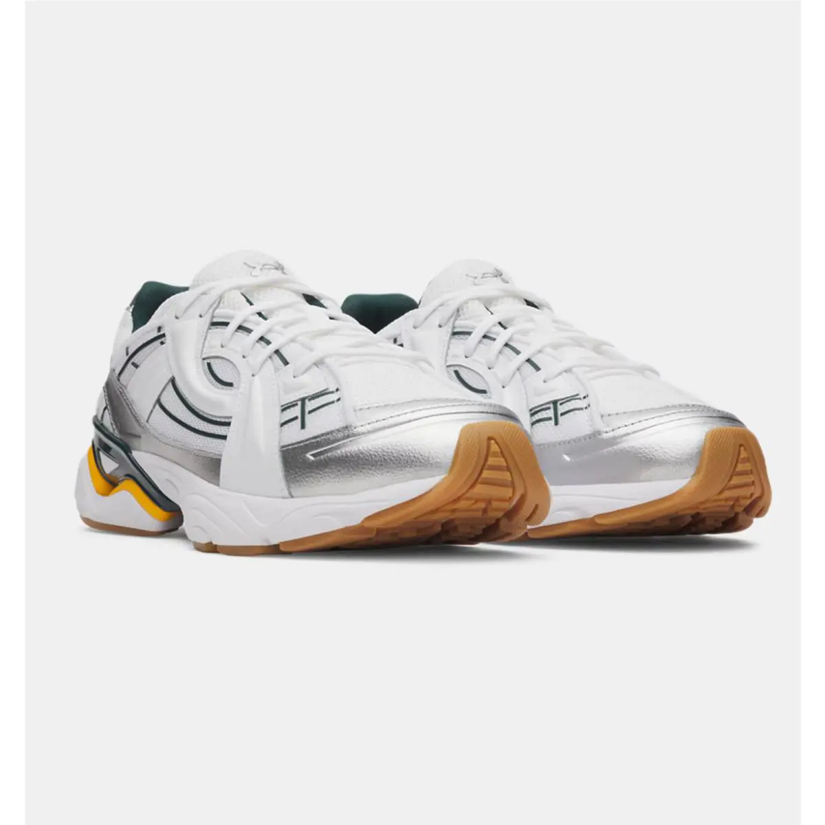 Under Armour shoes - White / Arden Green / Campus Gold 2