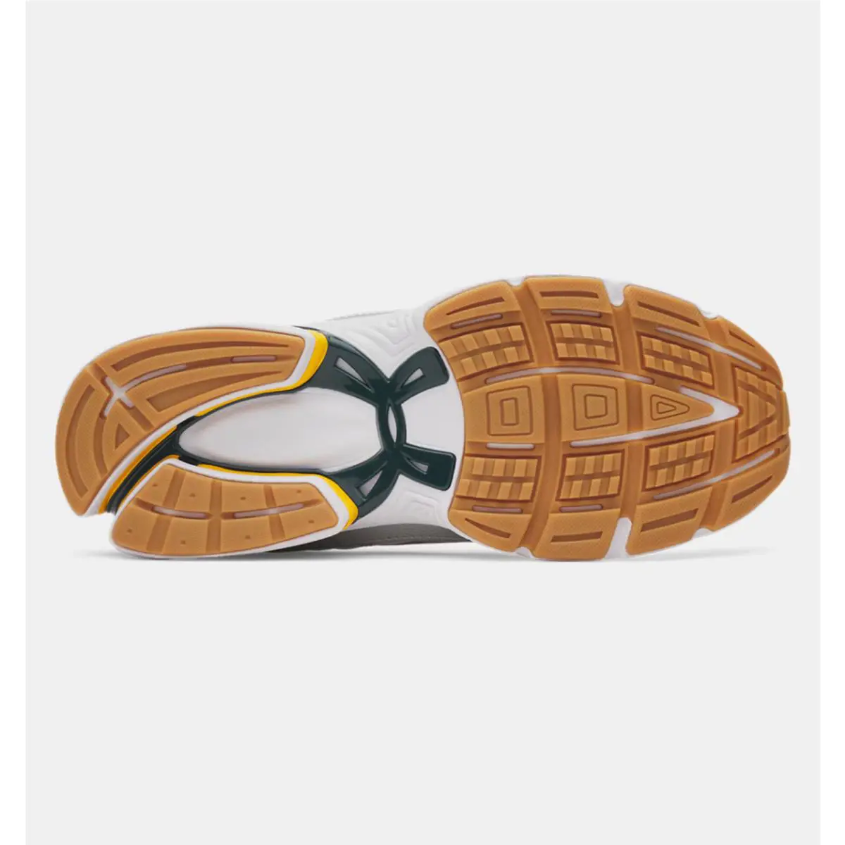 Under Armour shoes - White / Arden Green / Campus Gold 3
