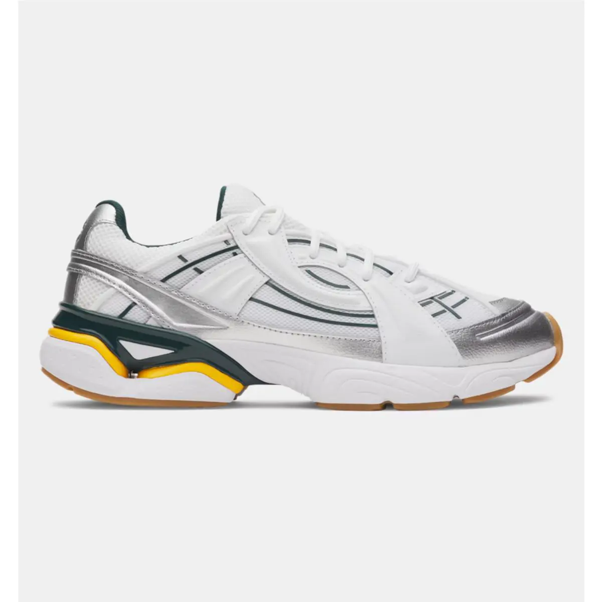 Under Armour shoes - White / Arden Green / Campus Gold 4