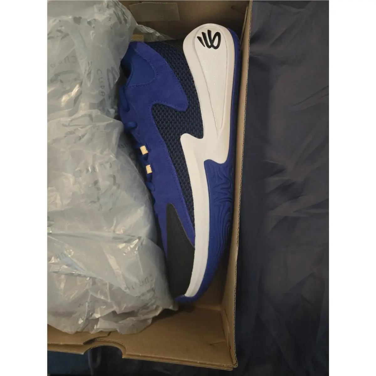 Under Armour Curry 3Z 25 Sde Shoes Mens 10.5 Royal Blue/white Sneakers