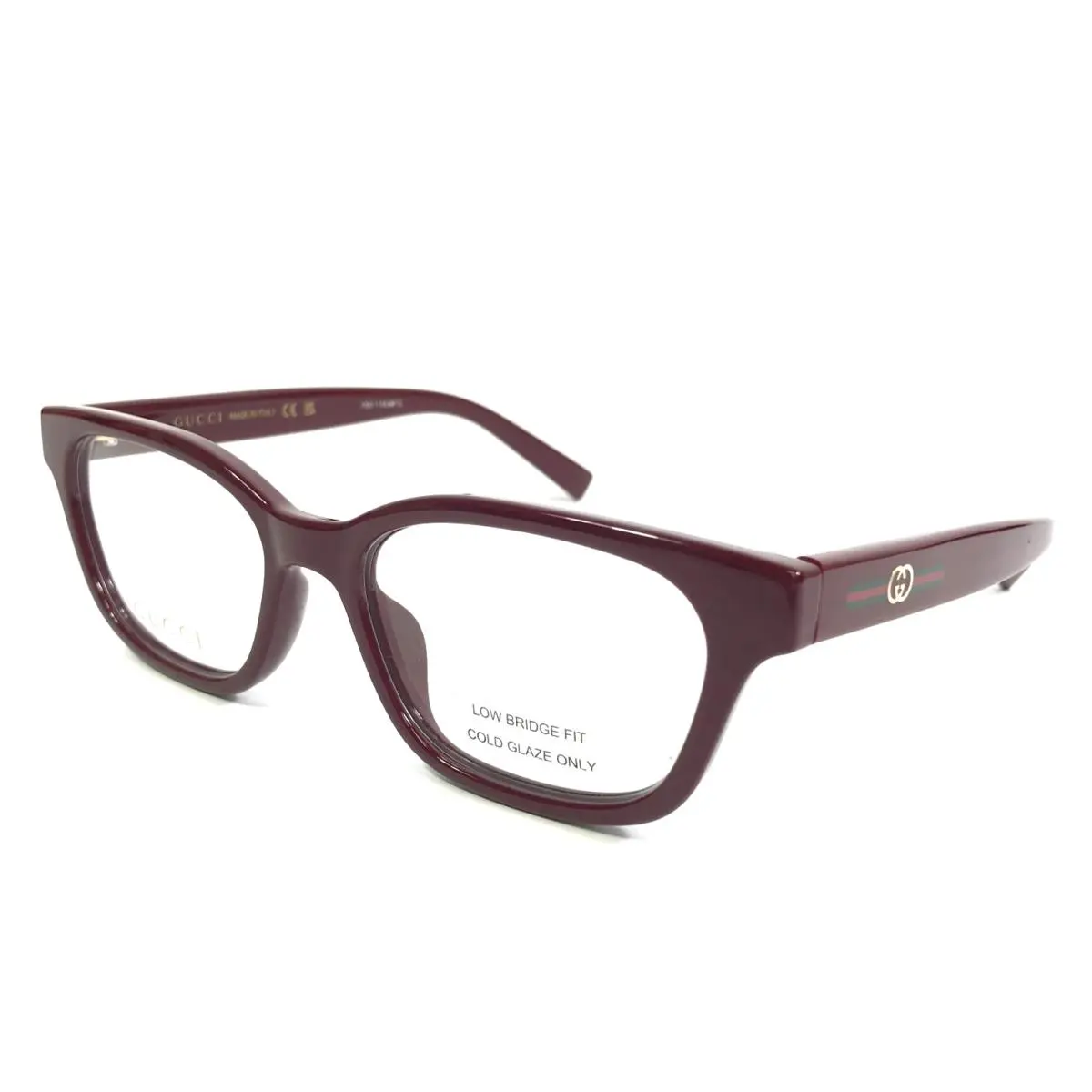 Eyeglasses Frames GG2103OL 007 Shiny Burgundy Cat Eye Full Rim 53-17-140 by Gucci