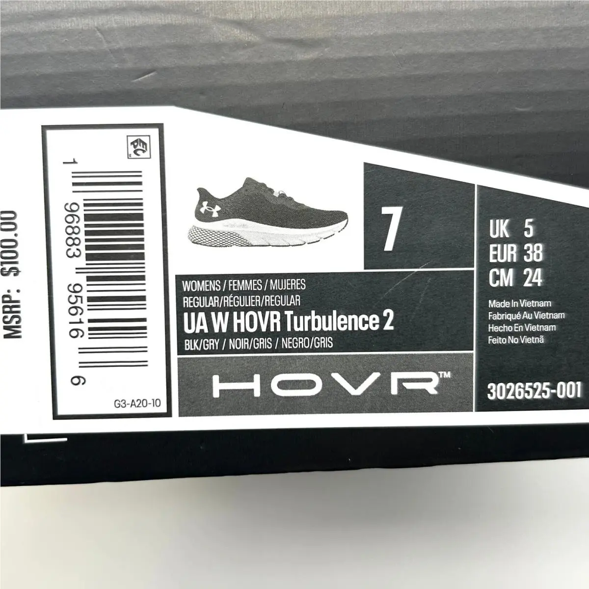 Under Armour shoes - Under Armour HOVR Turbulence - HOVR Turbulence - 3026525-001 - Black 8