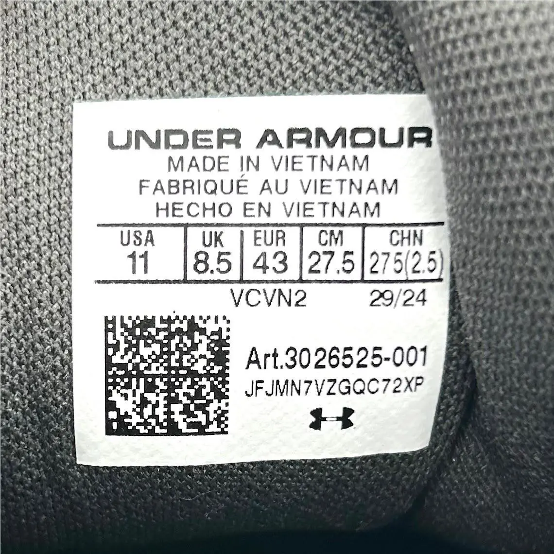 Under Armour shoes - HOVR Turbulence 2 - HOVR Turbulence - 3026525 001 - Black 7
