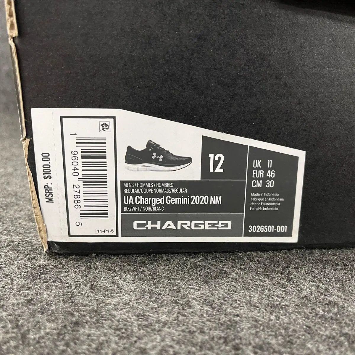 Under Armour shoes - VS185084 - vs-185084 - Black (UPC: 196040278865) 5