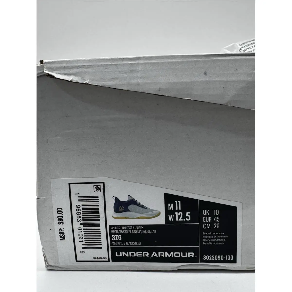 Under Armour shoes - Under Armour Curry 3Z6 - Curry - 3025090-103 - White Blue Yellow 5