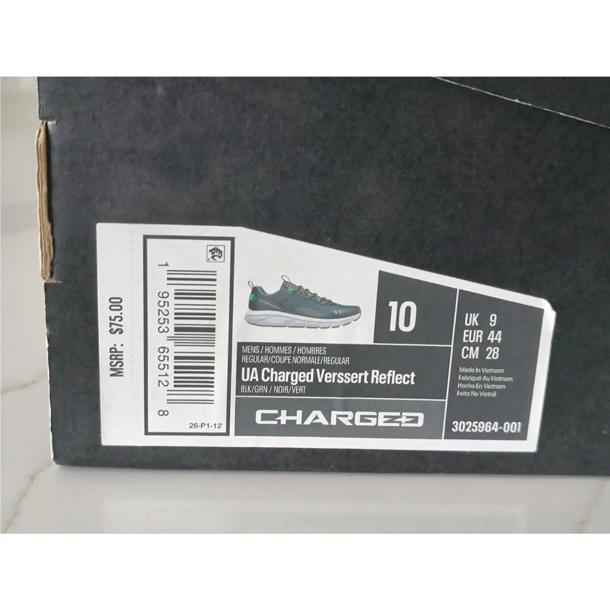Under Armour shoes - Under Armour Charged Verssert Reflect - 3025964-001 - Black 1