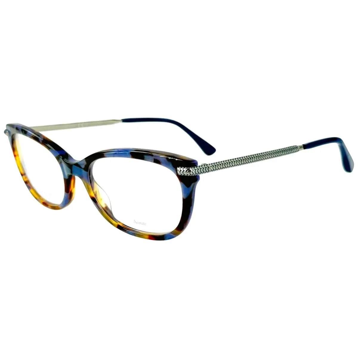 JC217 Womens Plastic Eyeglass Frame 0JBW Blue Havana 54-18 Italy by Jimmy Choo