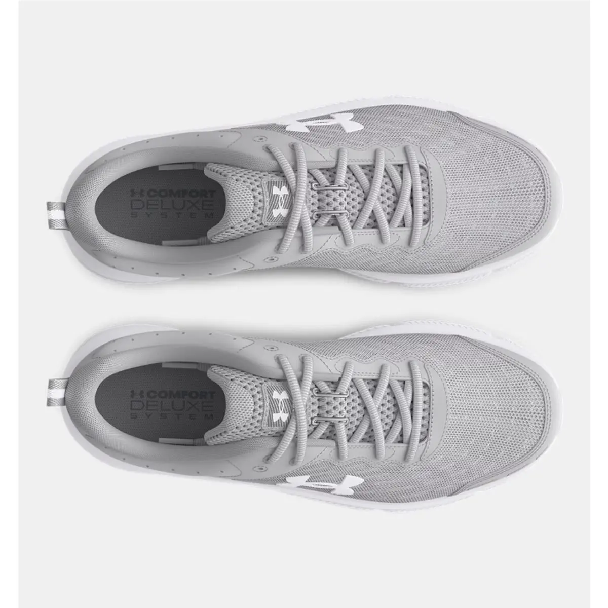 Under Armour shoes - Under Armour Charged Assert 10 - 3026175-102 - Gray & White 1