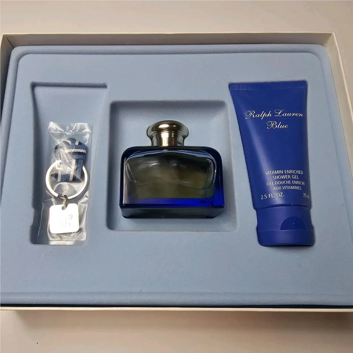 2003 Ralph Lauren Blue Eau De Toilette Edt Spray 4.2 oz Plus Shower Gel Gift Box