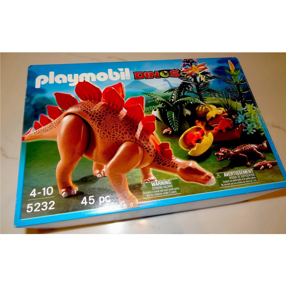 Playmobil 5232 Dinos Stegosaurus with Nest Dinosaurs 2011 Htf