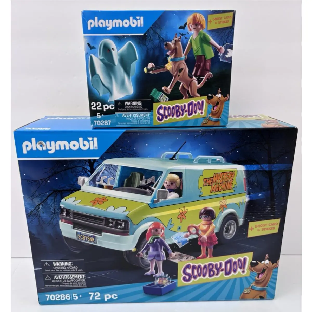 Playmobil Scooby-doo Mystery Machine 70286 Shaggy Scooby W/ghost 70287 Set