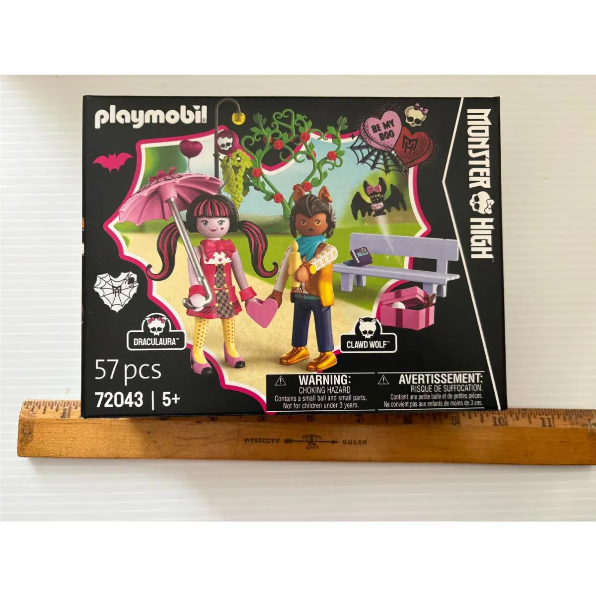Playmobil Monster High Draculaura Clawd Wolf Be My Boo Date Valentine Age 5+