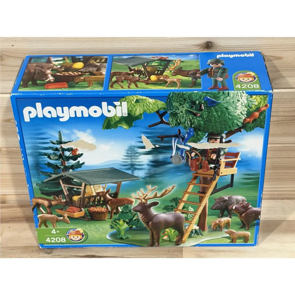 2005 Playmobil 4208 Ranger Post Tree Stand Animals Set German