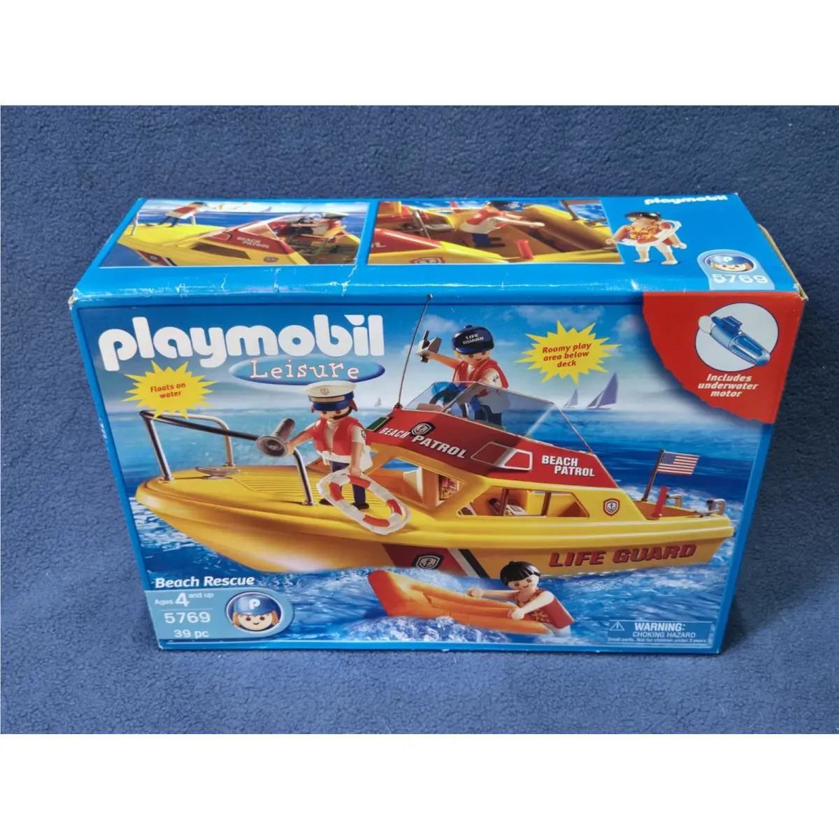 Playmobil Leisure 5769 Beach Patrol Life Guard Beach Rescue