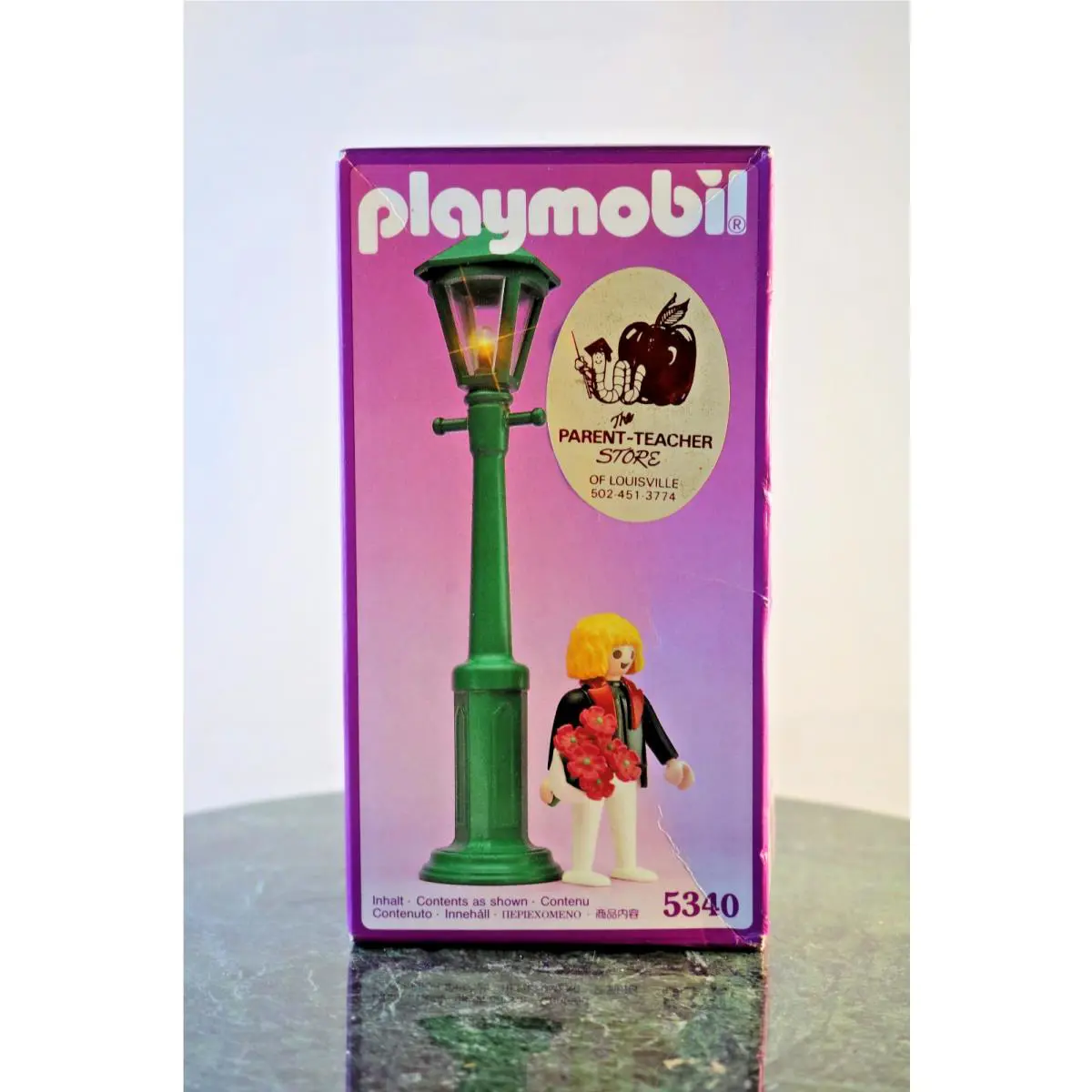 Playmobil 5340 Victorian Rose Garden Lamp Post Man Nos 1990 Vintage
