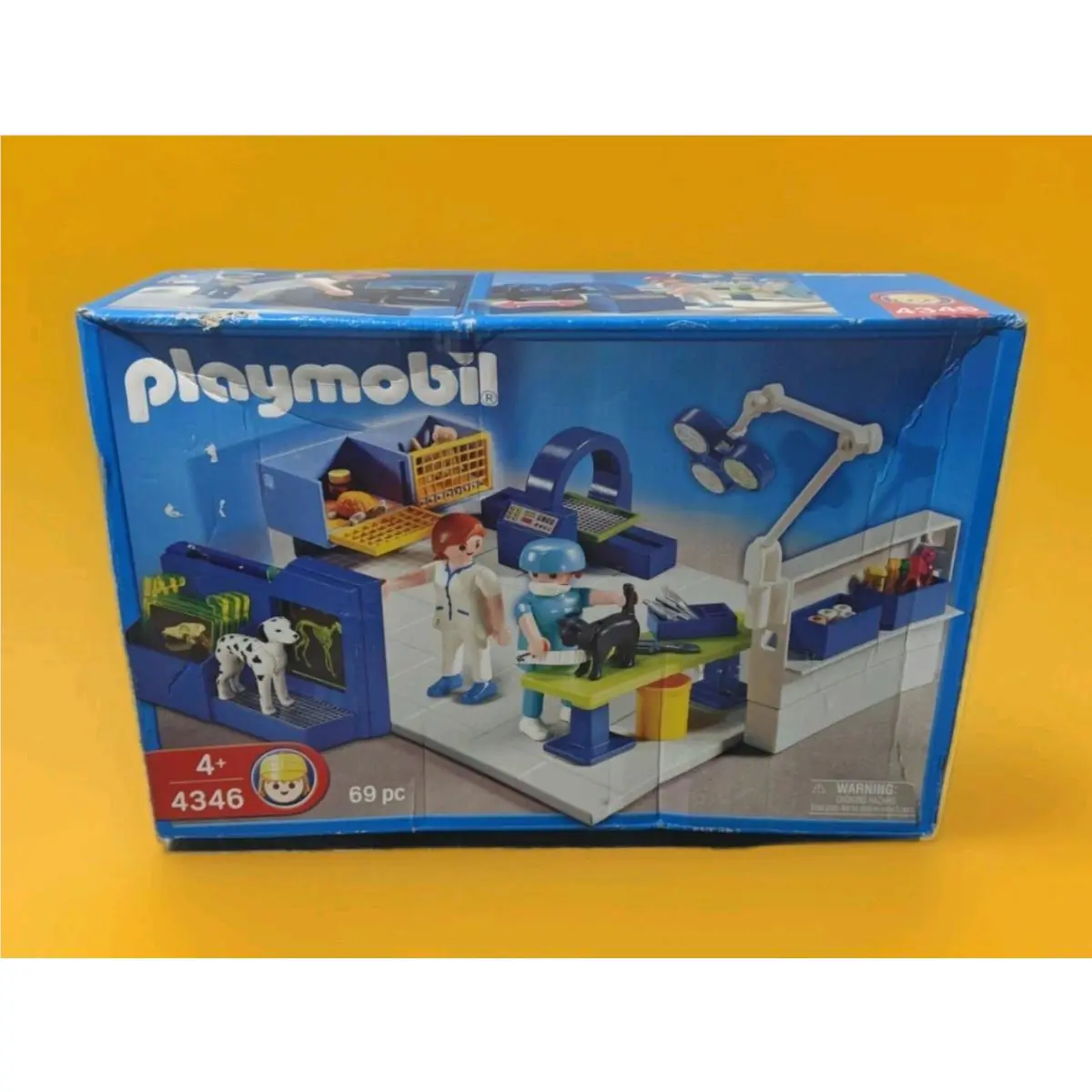 Vtg 2008 Playmobil 4346 Vet Surgery Operating Room - Retired Set