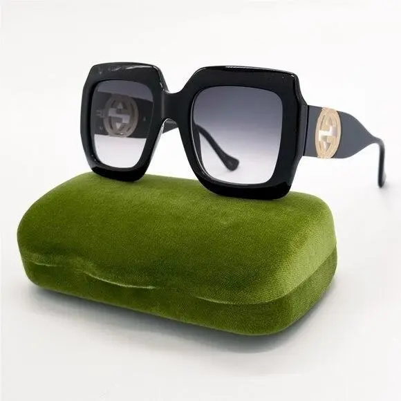 Gucci Sunglasses GG1022S 001 Black Women Eyewear Gucci