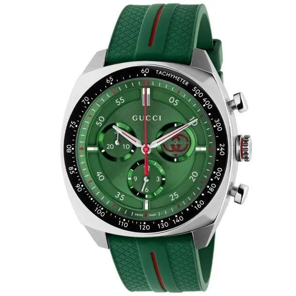 Gucci 41 MM Green Dial Men`s Watch YA142319