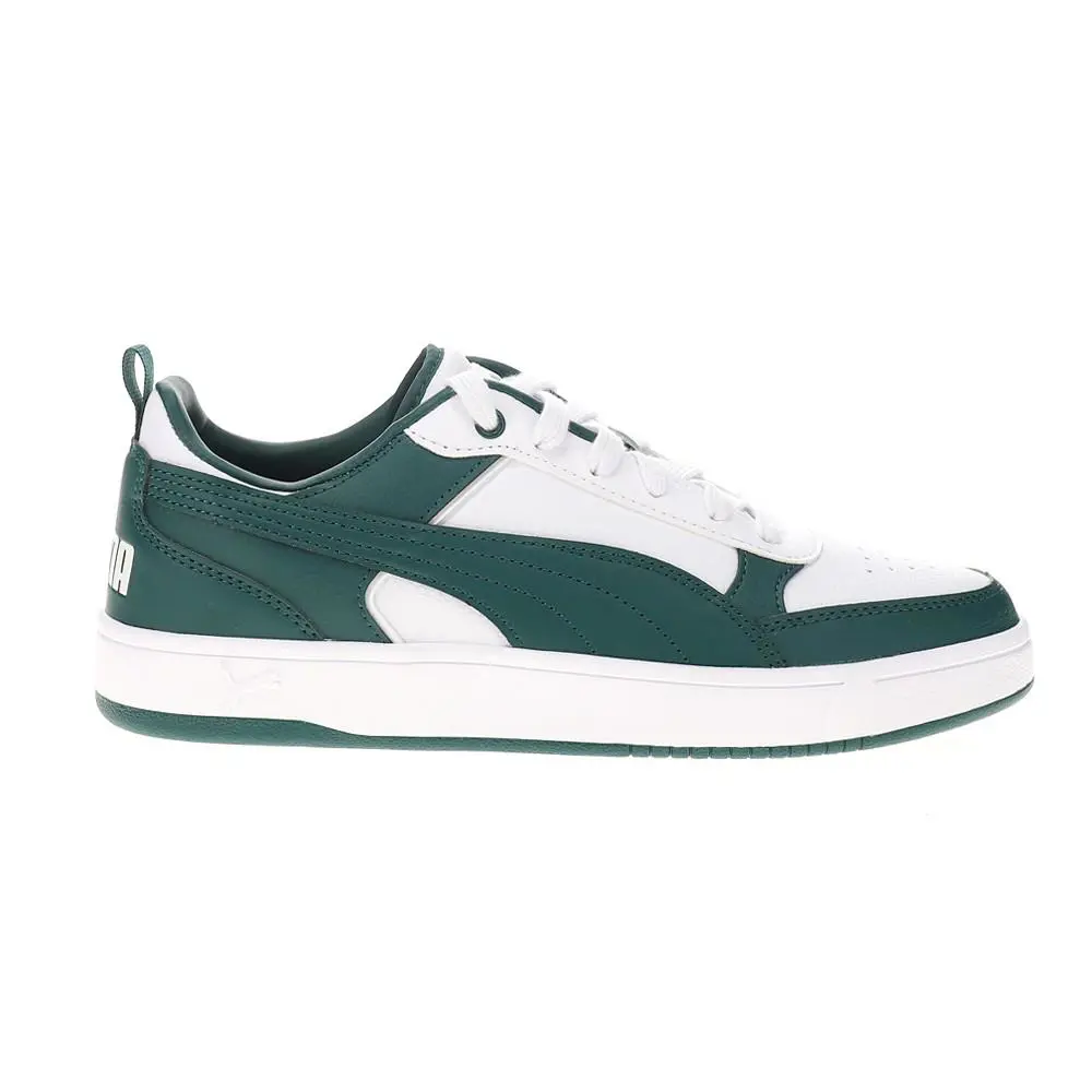 Puma Dribble Lace Up Mens Green Sneakers Casual Shoes 40032607 - Green