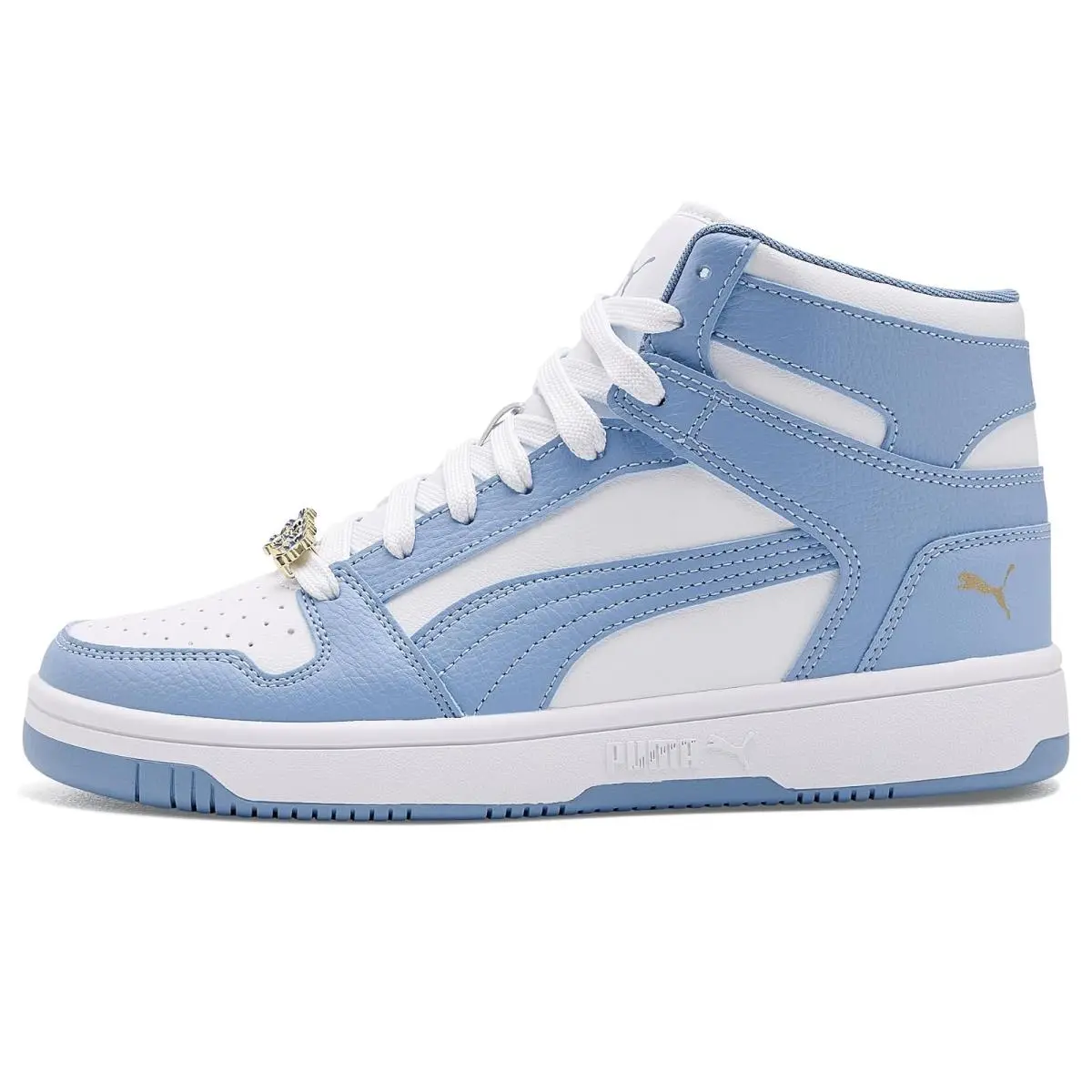Puma shoes - Puma White/Chambray Blue/Puma Gold 9