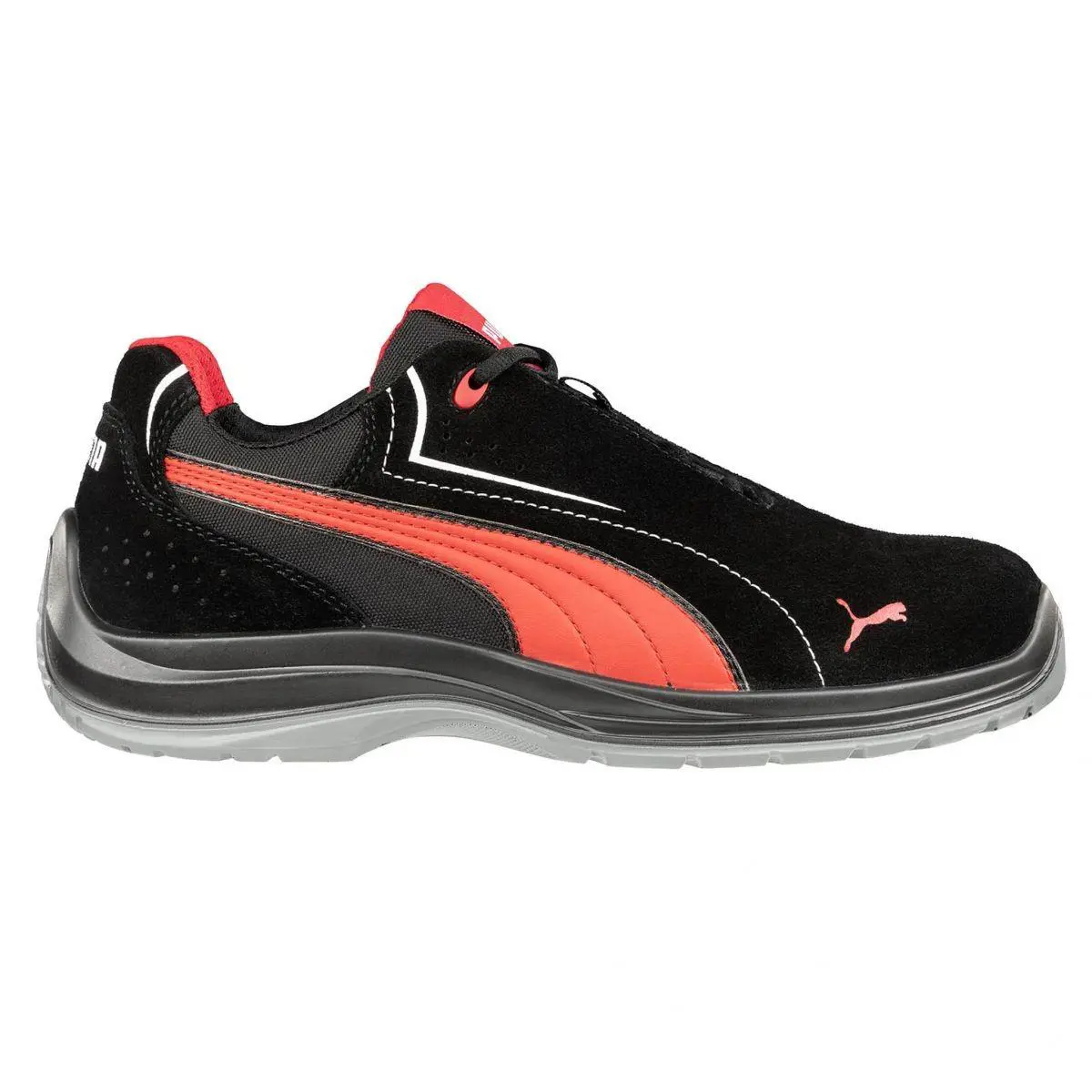 Puma Safety Men`s Touring Low Composite Toe EH Work Shoe Black/red - 643445 Bla