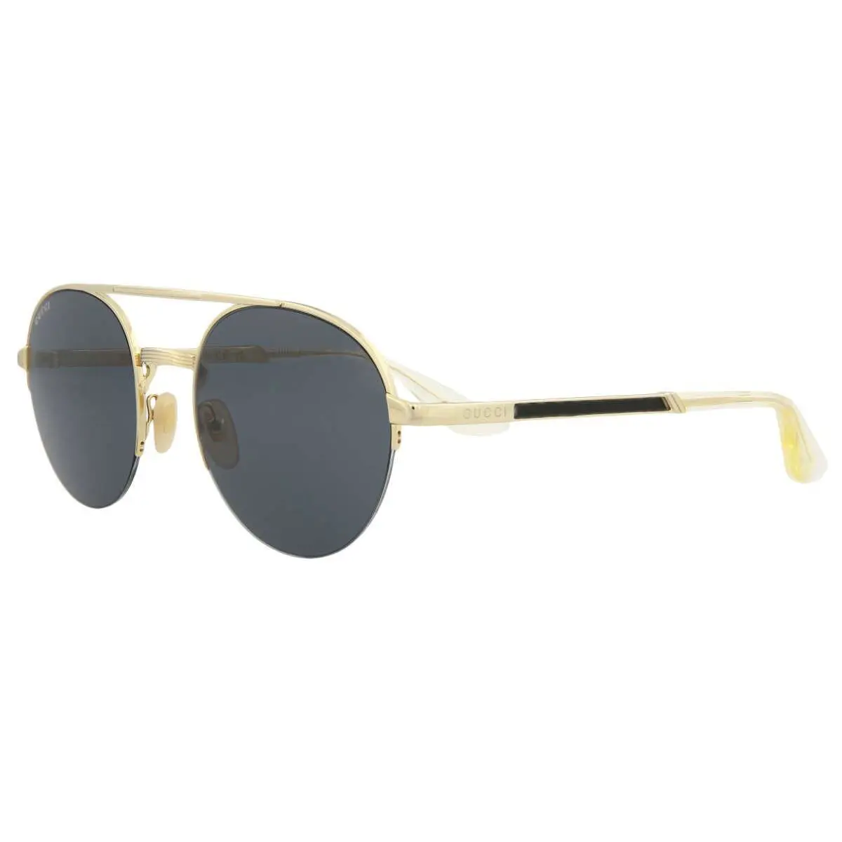 Gucci Aviator Gold Sunglasses with Grey Lenses GG0984S 001
