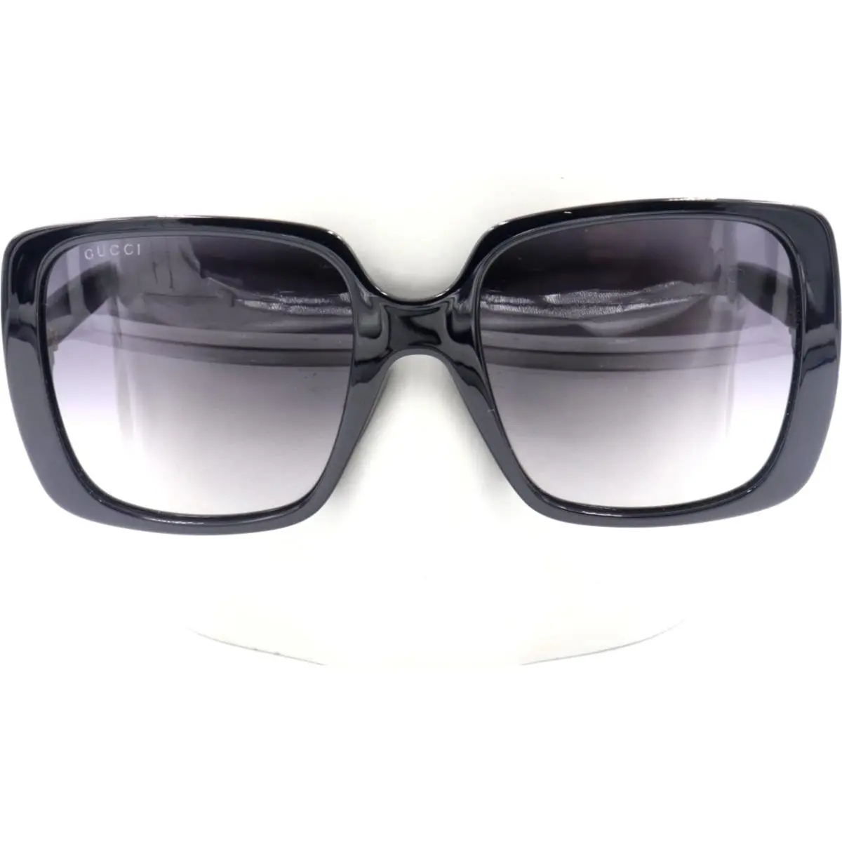Gucci Women Square Oversized Black Gray Gradient Sunglasses GGO632S 001 56