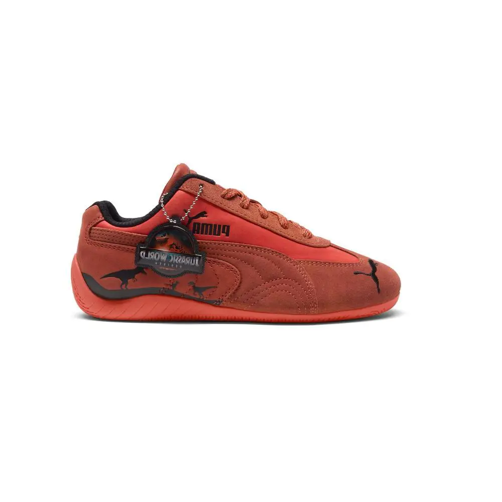 Puma X Jurassic World Speedcat Lace Up Youth Boys Red Sneakers Casual Shoes 40 - Red