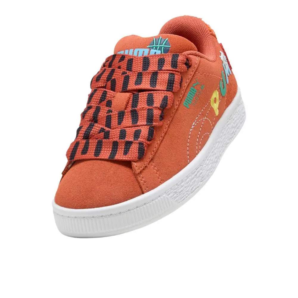 Puma shoes - PUMA Suede Xl Sporty Cats Lace Up  Toddler - 40497401 - Orange 4