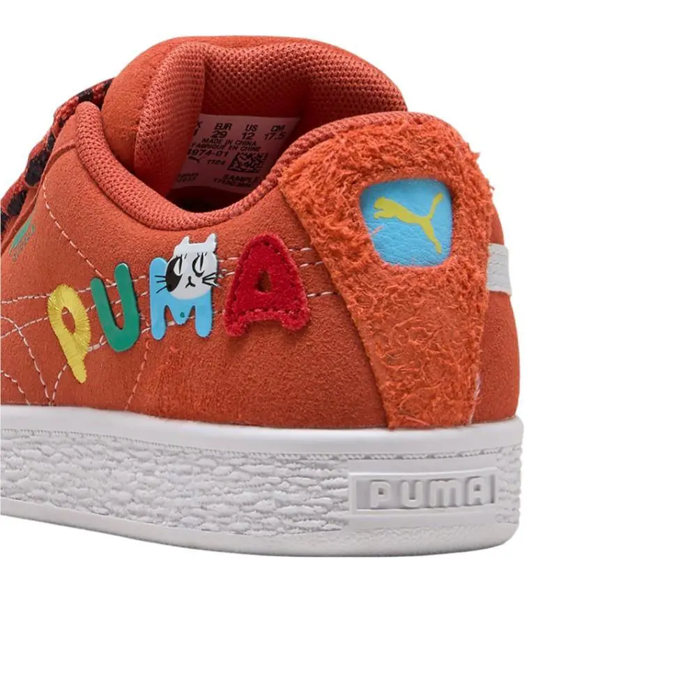 Puma shoes - PUMA Suede Xl Sporty Cats Lace Up  Toddler - 40497401 - Orange 5