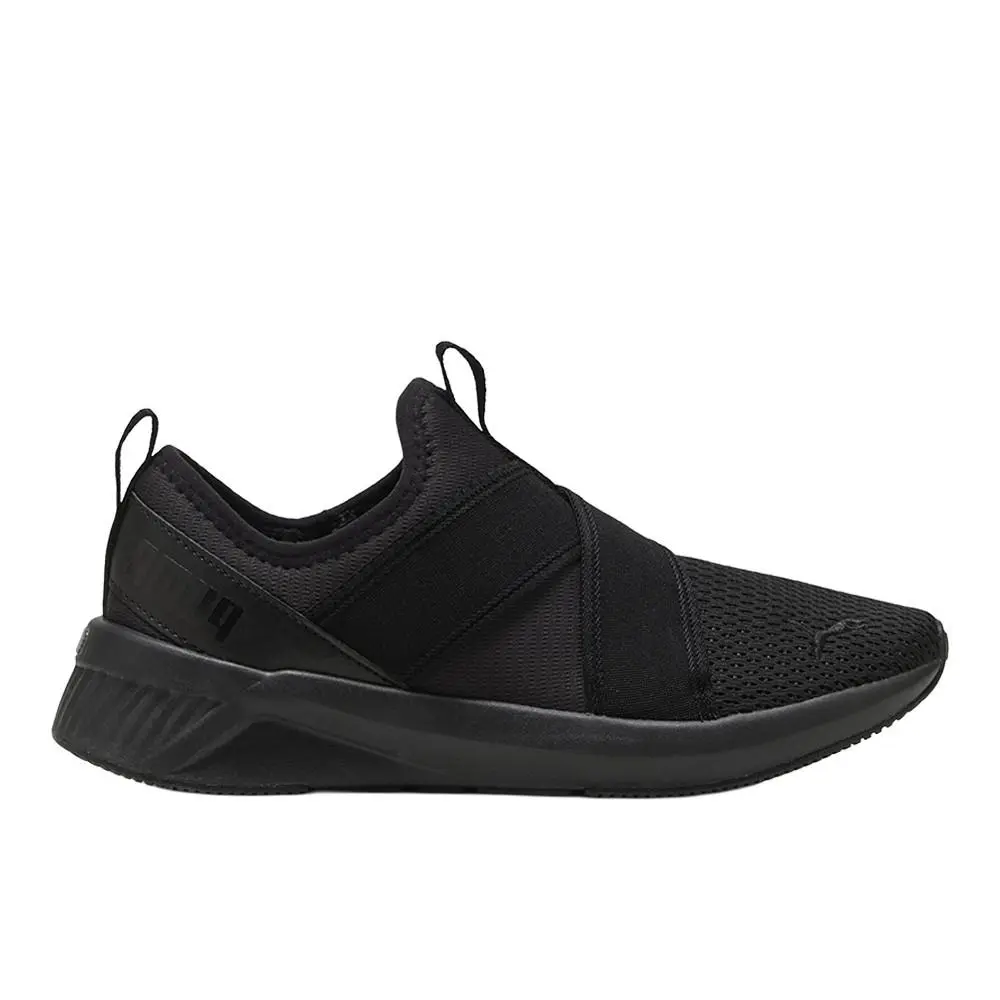 Softride Harli Wide Slip On Womens Black Sneakers Casual Shoes 31382401 by Puma