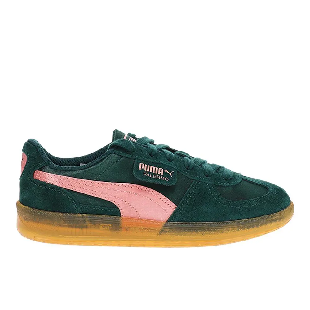 Puma Womens Palermo Satin Lace Up Sneakers Shoes Casual - Pink - Size 8 M