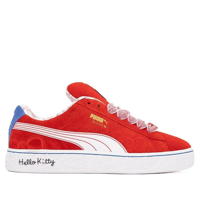 Puma x Hello Kitty Women`s Suede XL Athletic Shoe Red Size US 6 6.5 7 - Red