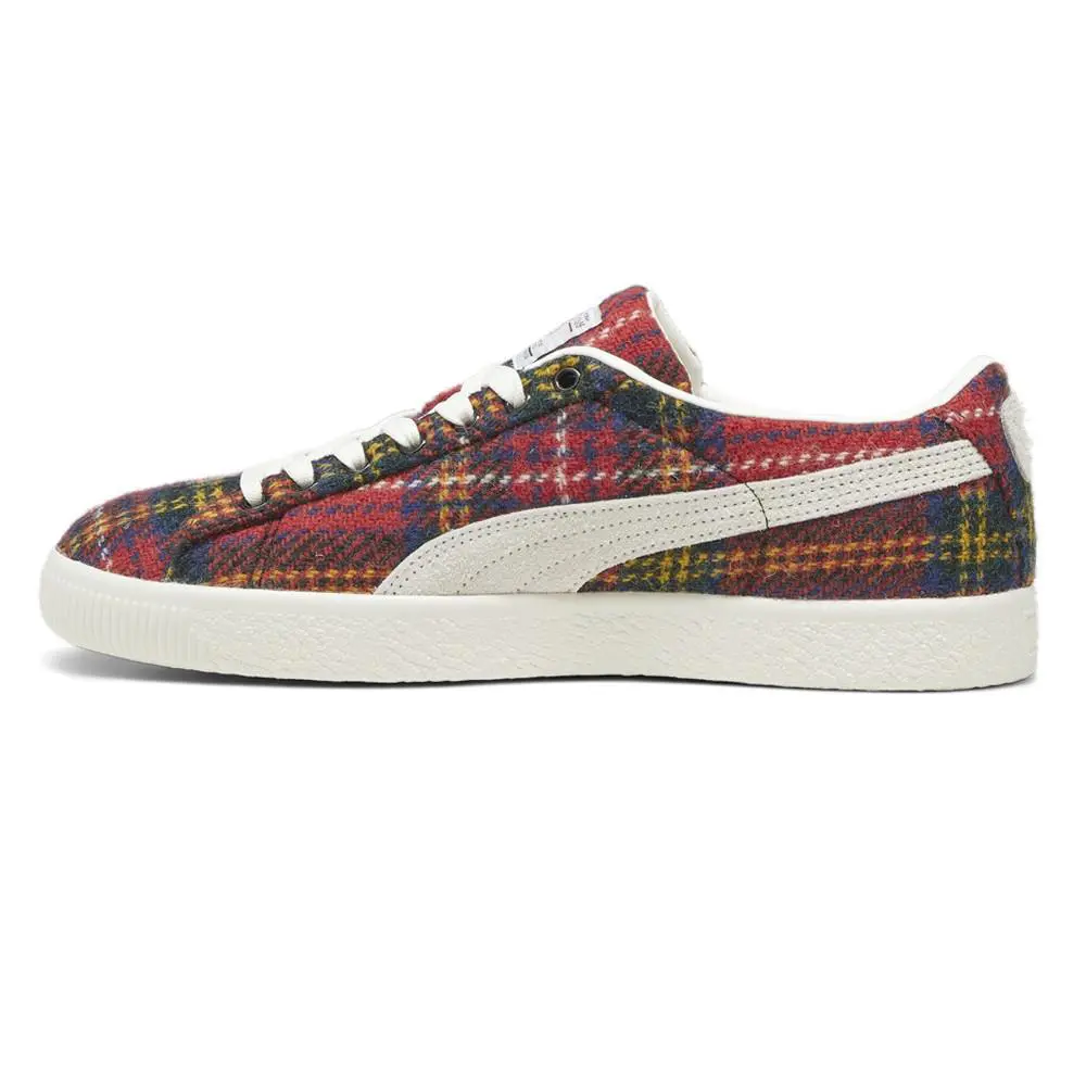Puma shoes - PUMA Suede Vtg Harris Tweed Lace Up - 39321901 - Red 1